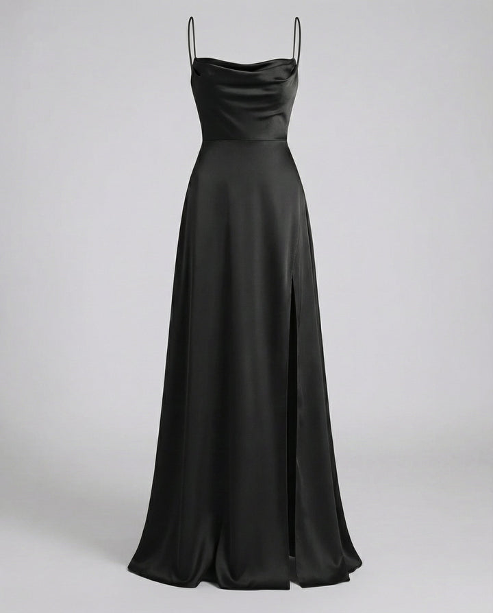 Elegant silk maxi dress for women