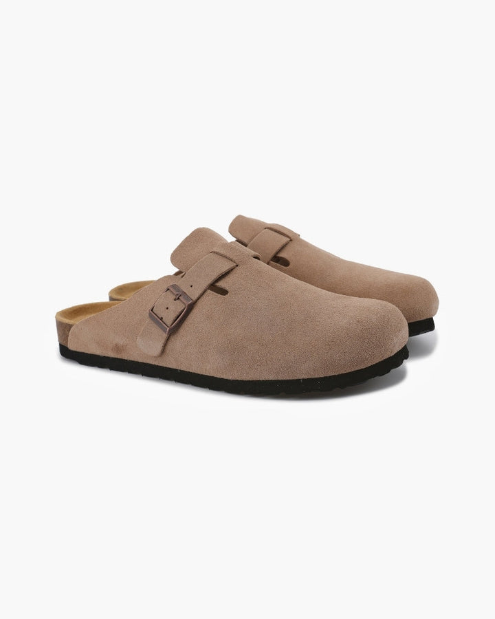 Zoccoli in Suede Uomo con Plantare Comfort