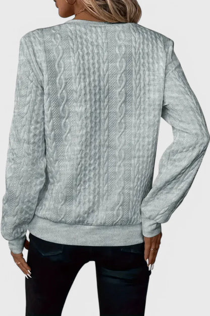 Amalia Jersey de Punto con Cremallera Suave