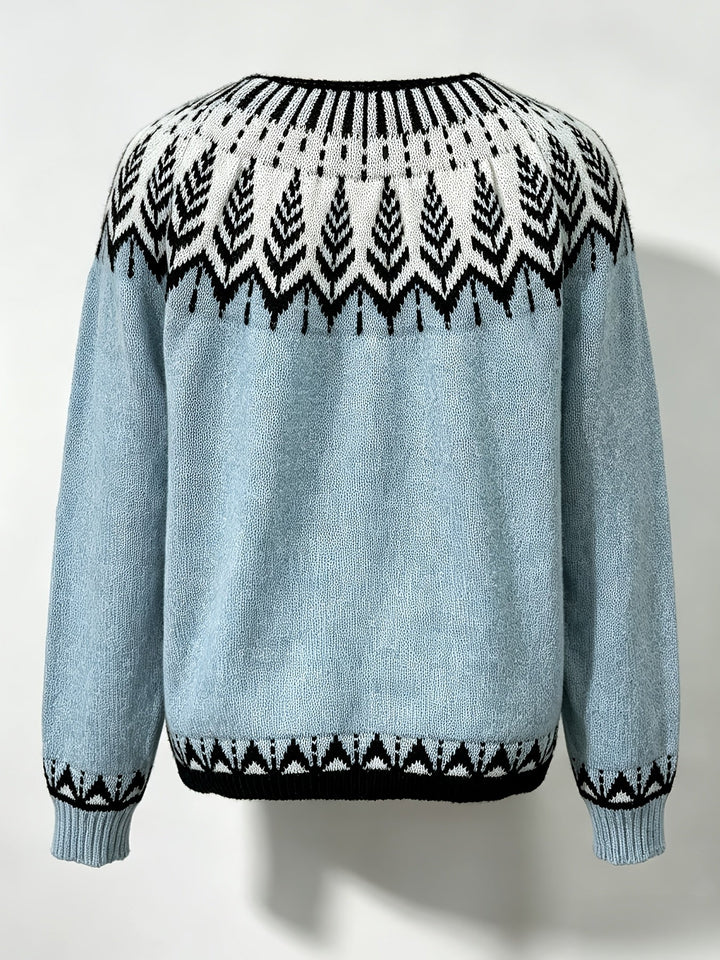 Sara | Blue Knit Cardigan