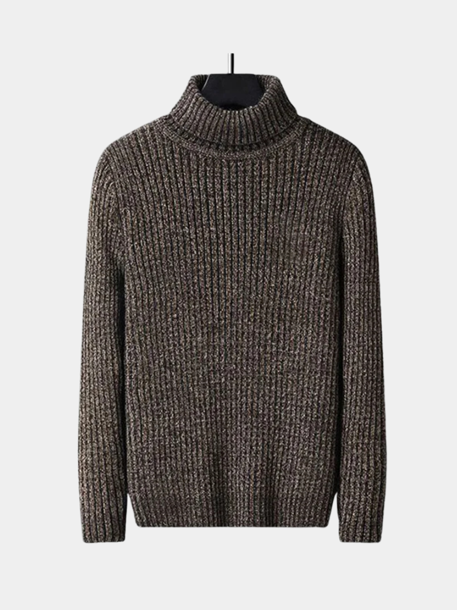 Maglione lavorato a collo alto | Caldo e raffinato