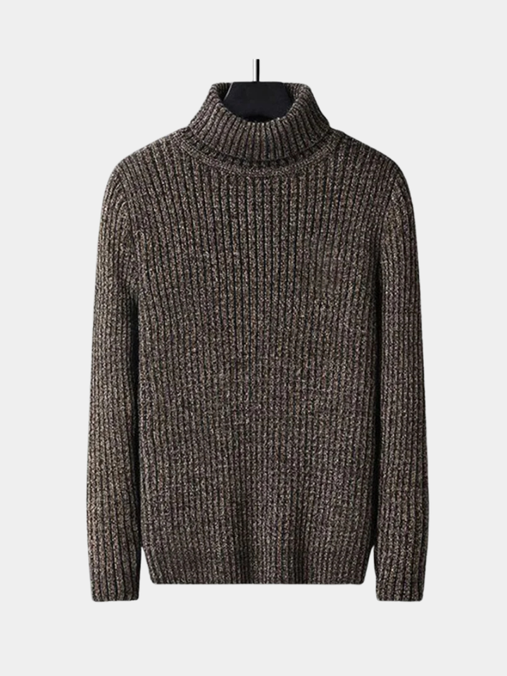 Maglione lavorato a collo alto | Caldo e raffinato