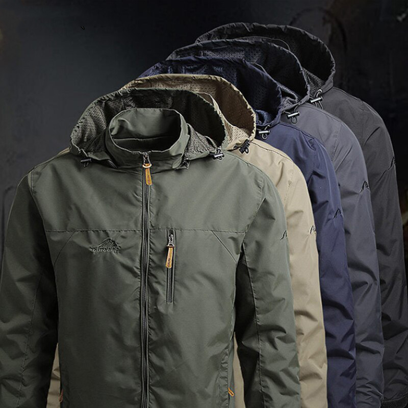 Leif | Veste à capuche avec fermeture éclair sur la poitrine