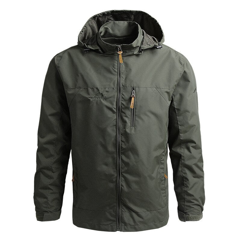 Leif | Veste à capuche avec fermeture éclair sur la poitrine