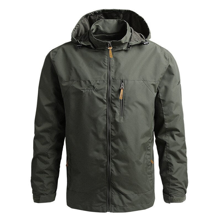 Leif | Veste à capuche avec fermeture éclair sur la poitrine