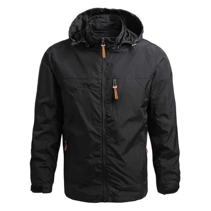 Leif | Veste à capuche avec fermeture éclair sur la poitrine