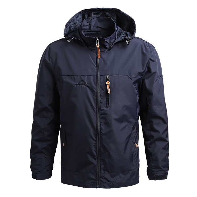 Leif | Veste à capuche avec fermeture éclair sur la poitrine