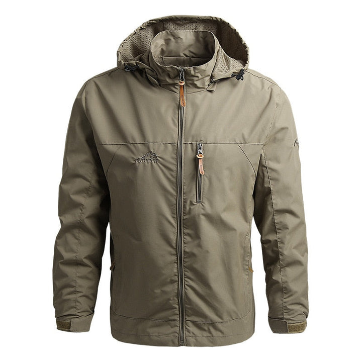 Leif | Veste à capuche avec fermeture éclair sur la poitrine