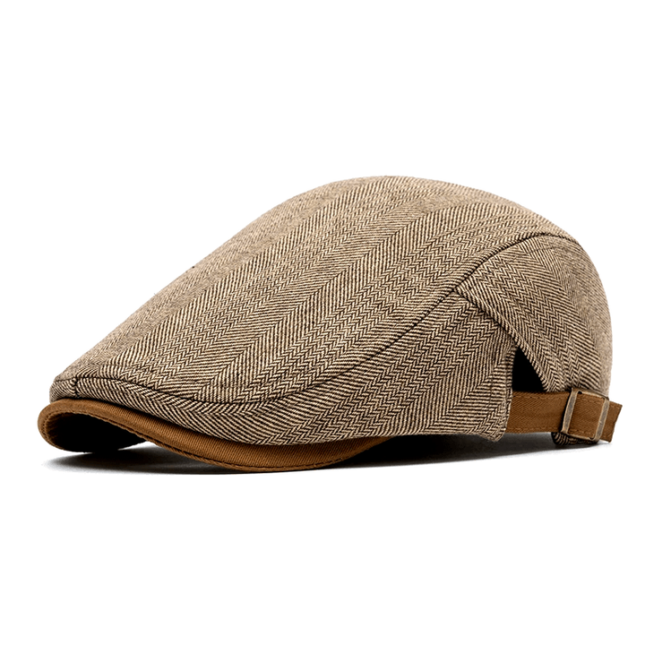 Lennart | Casquette plate à chevrons avec bride latérale