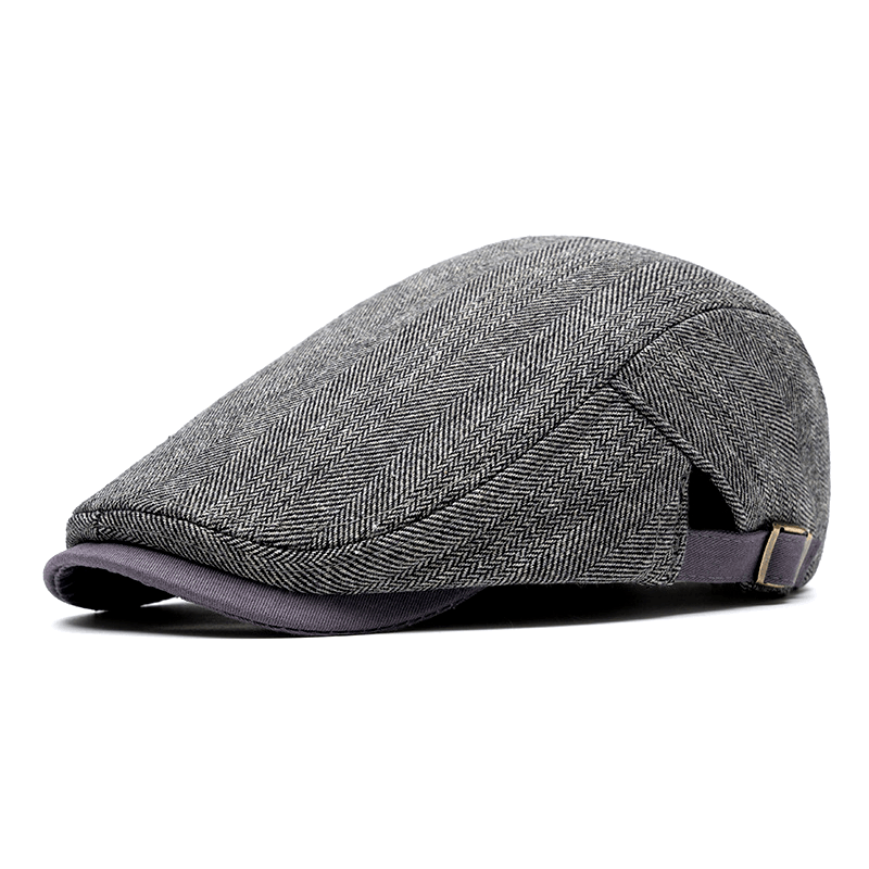 Lennart | Casquette plate à chevrons avec bride latérale
