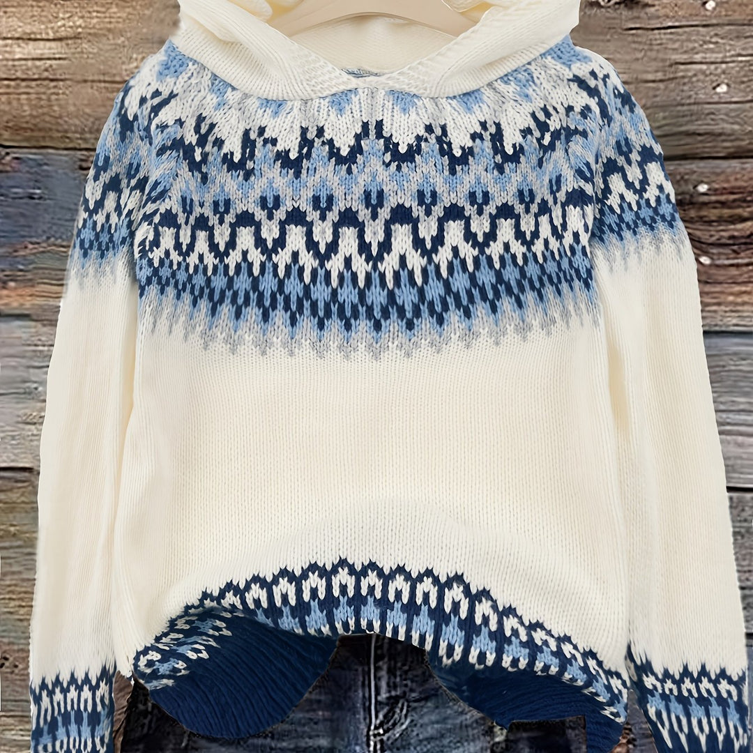 Nerea - Suéter con capucha - Jacquard