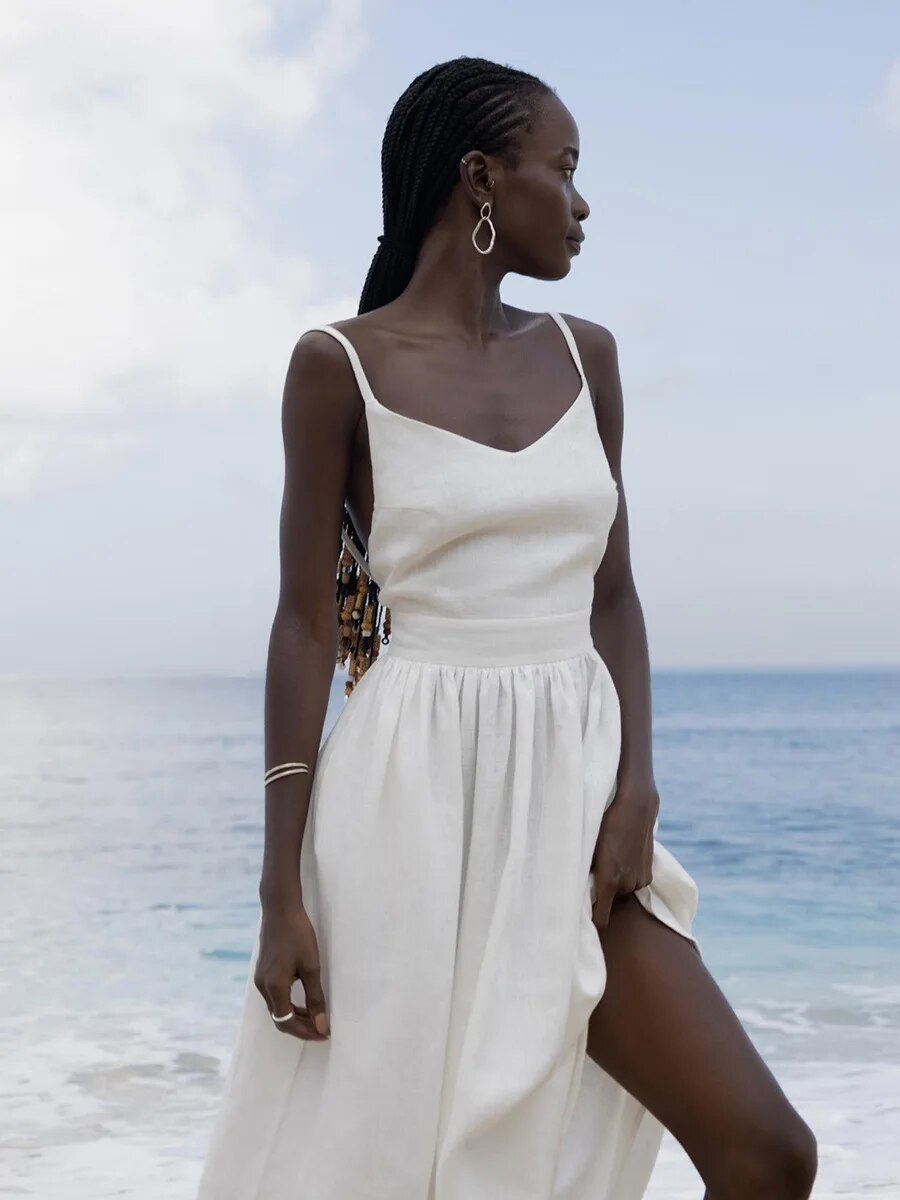Long cotton summer dress