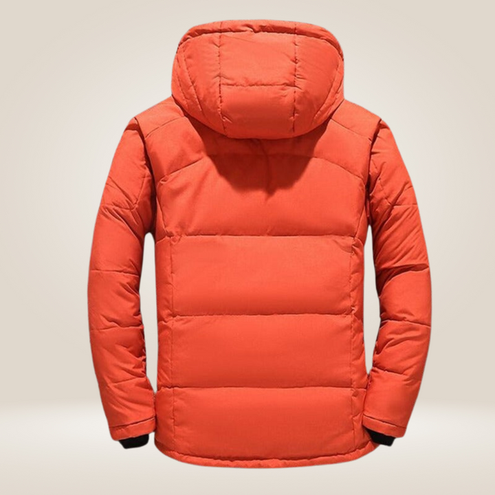 Parka à capuche pour homme, à fermetures éclair multiples