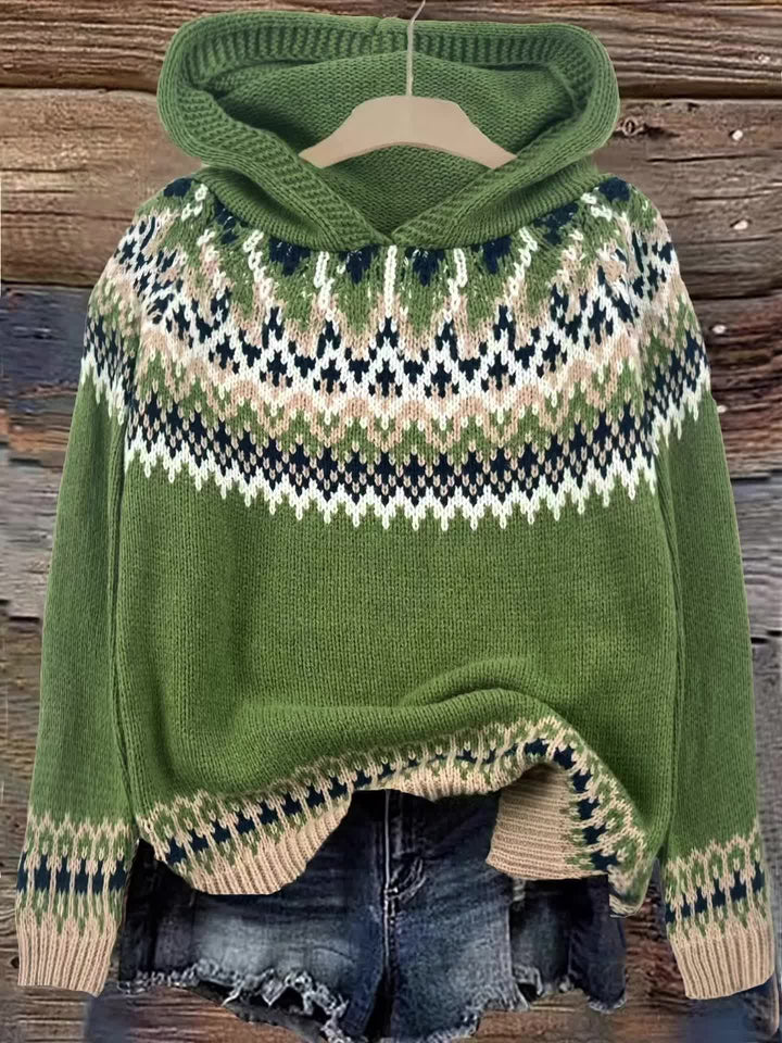 Nerea - Suéter con capucha - Jacquard