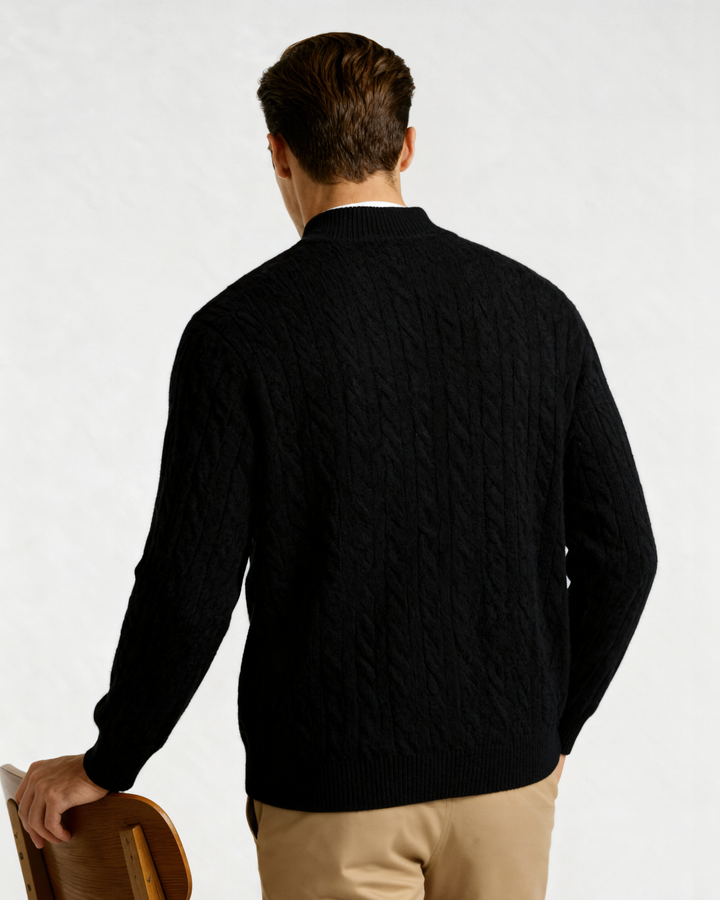 Cashmere Sweater with Half Zip | Comfort and Elegance