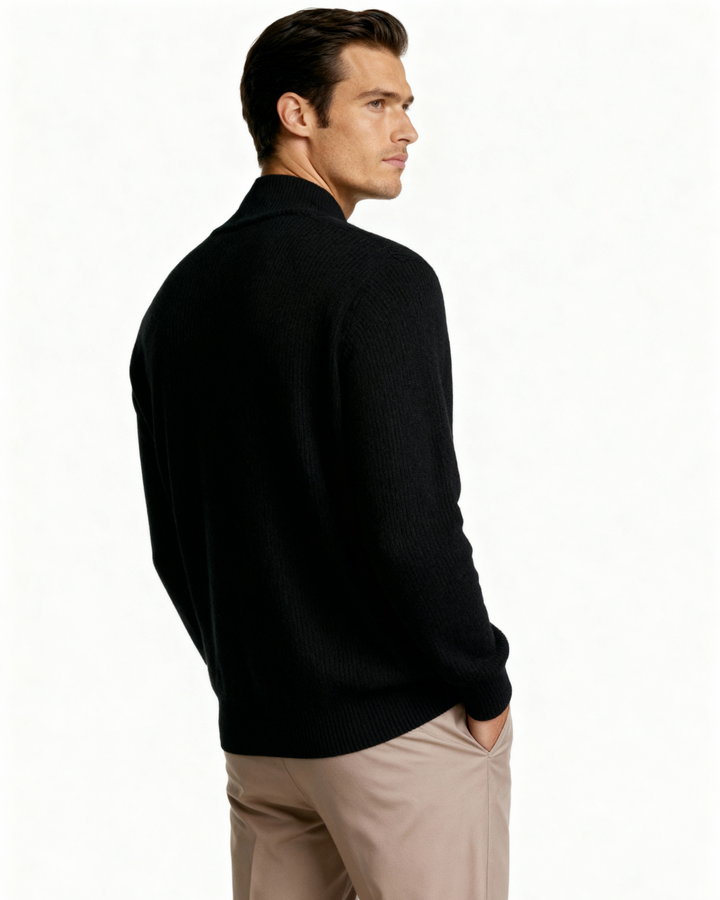 Elegant Zip Up Sweater | Everyday Comfort and Clean Style