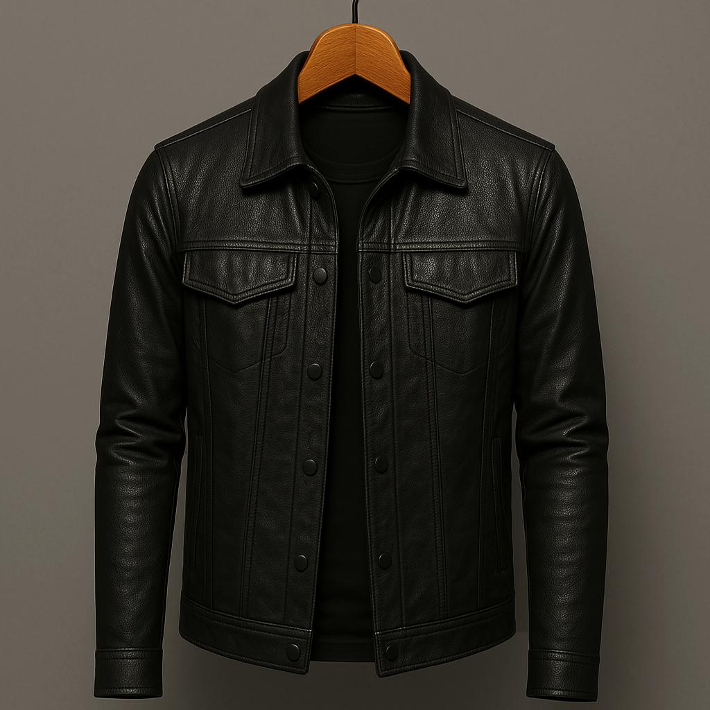 Camden | Chaqueta efecto piel con botones