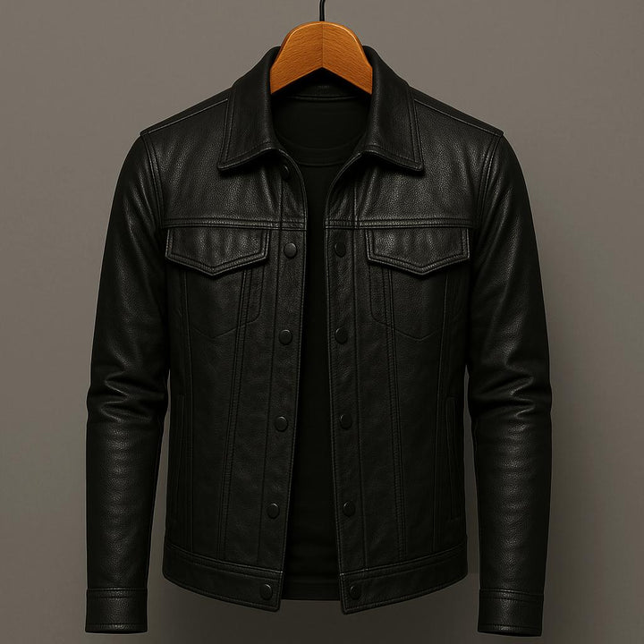 Camden | Chaqueta efecto piel con botones
