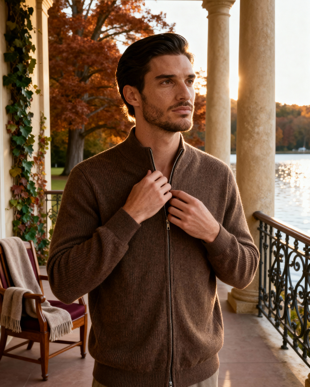Elegant Zip Up Sweater | Everyday Comfort and Clean Style