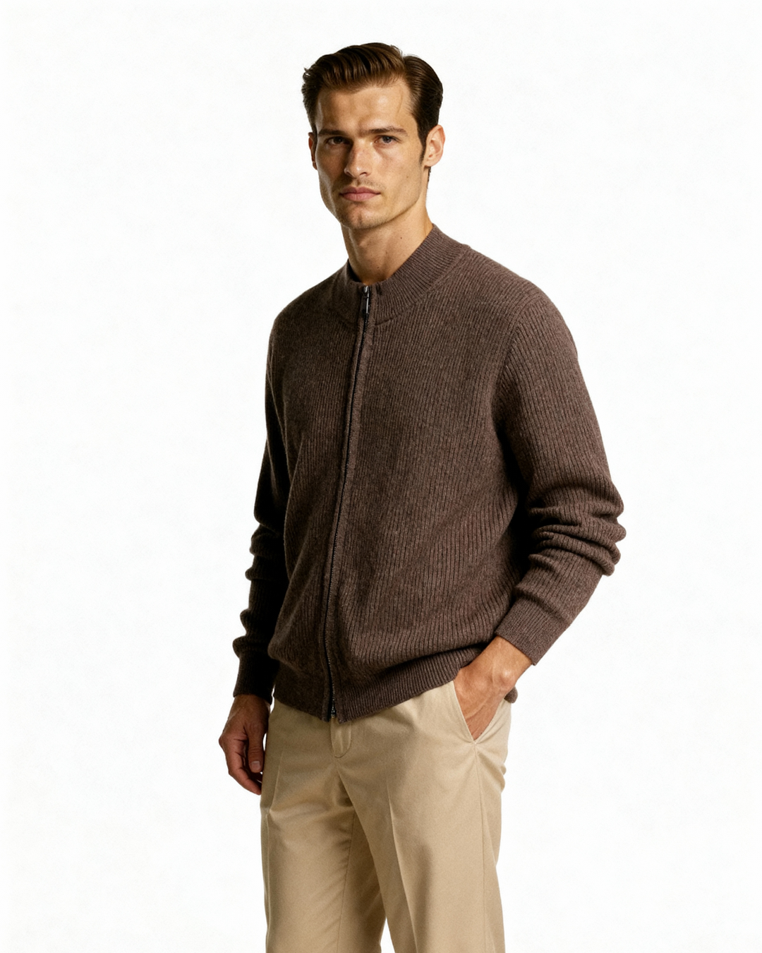 Elegant Zip Up Sweater | Everyday Comfort and Clean Style