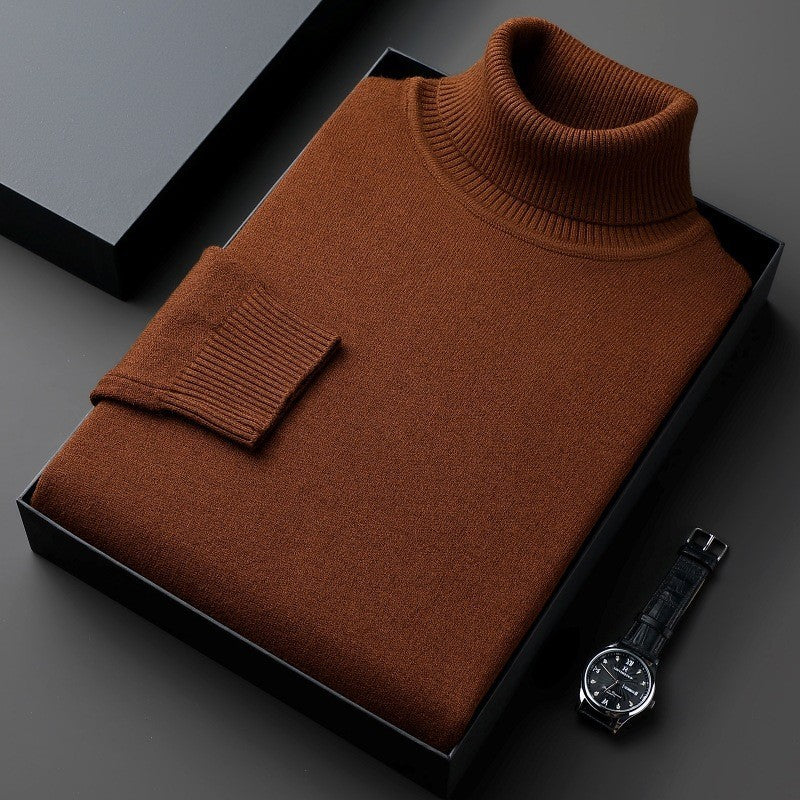 Stretch Viscose Turtleneck Sweater | Elegant Comfort
