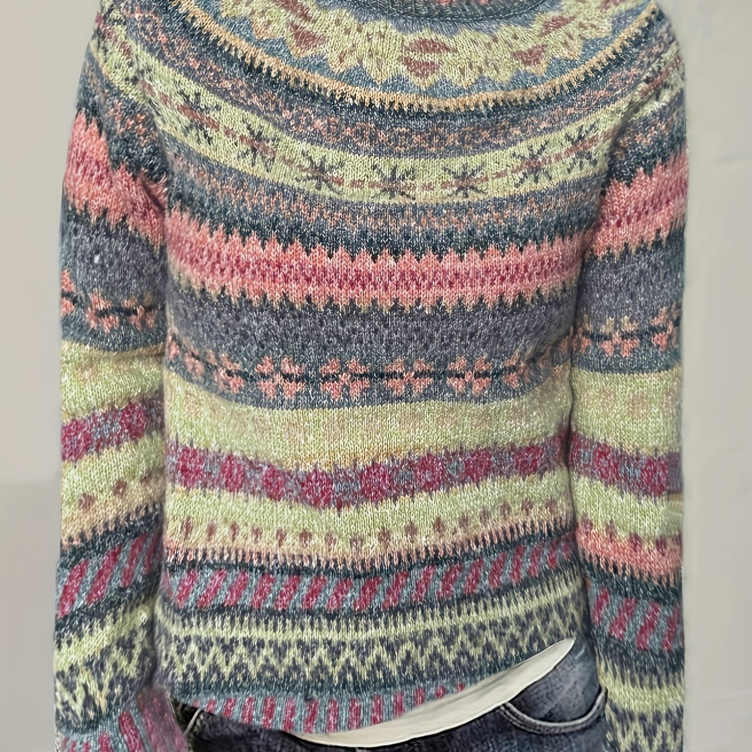 Lidia | Patterned Knit Sweater
