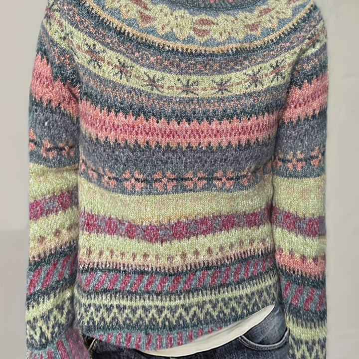 Lidia | Patterned Knit Sweater