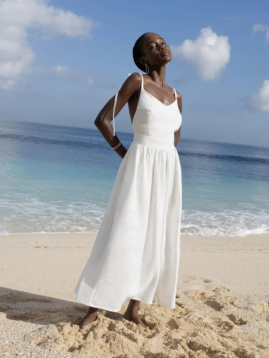 Long cotton summer dress