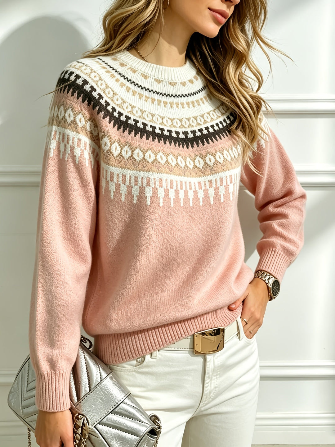 Mariana | Pull en maille à motifs
