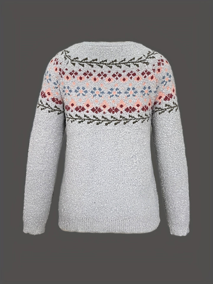 Alina | Grey Knit Sweater