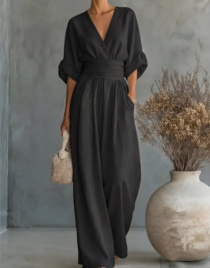 Tuta Elegante con Collo Crociato