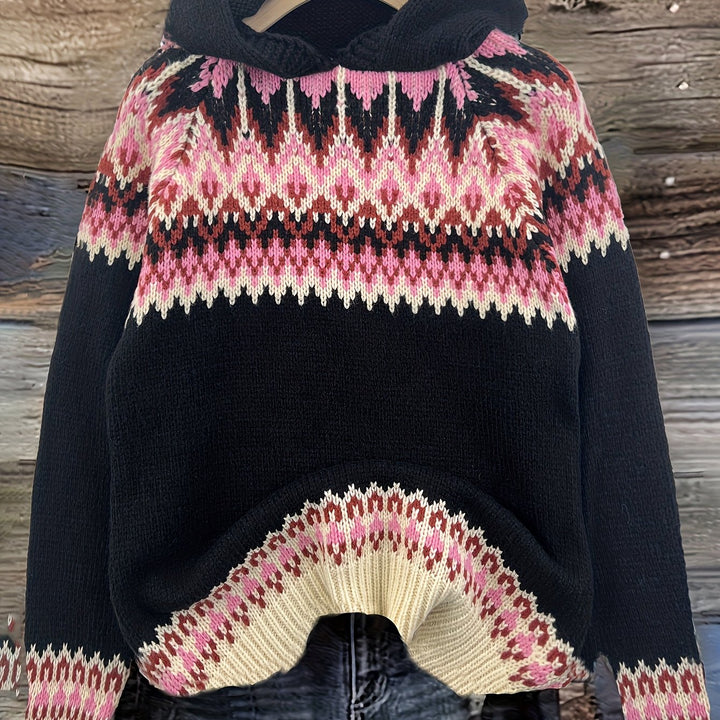Nerea - Suéter con capucha - Jacquard