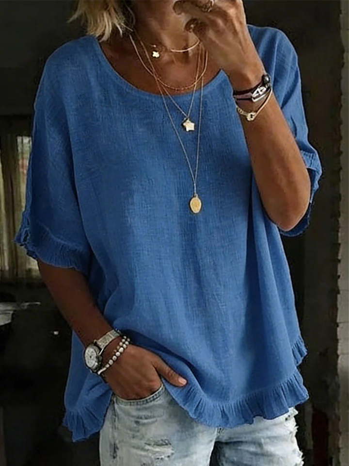 Livia – Blouse met ronde hals