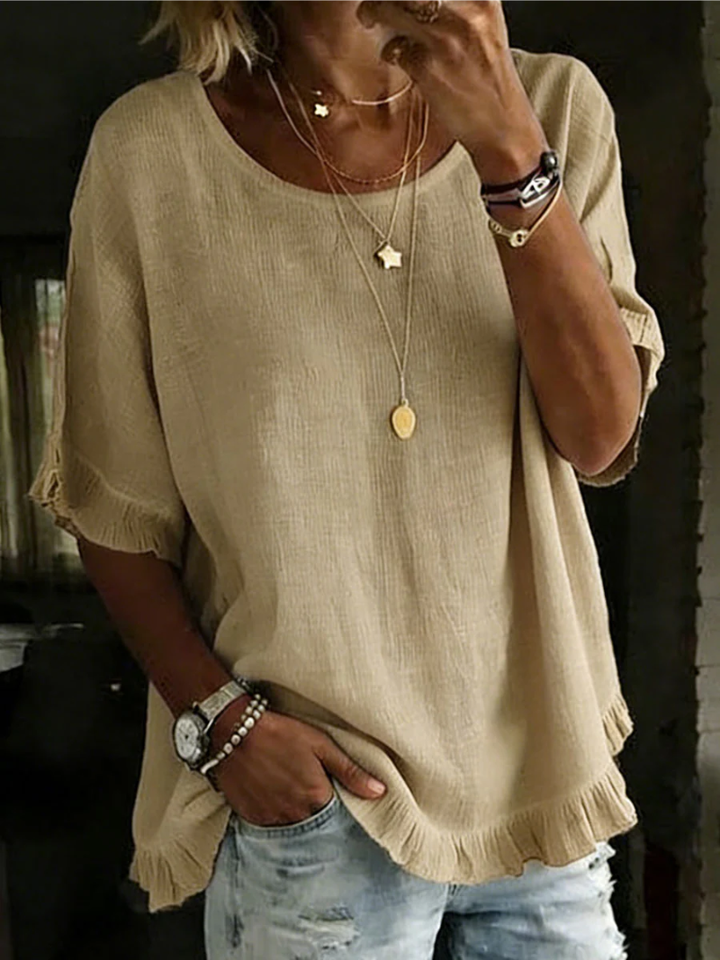 Livia – Blouse met ronde hals