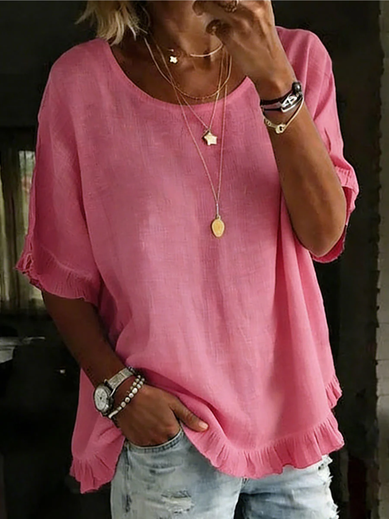 Livia – Blouse met ronde hals