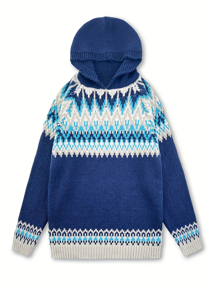 Nerea - Suéter con capucha - Jacquard