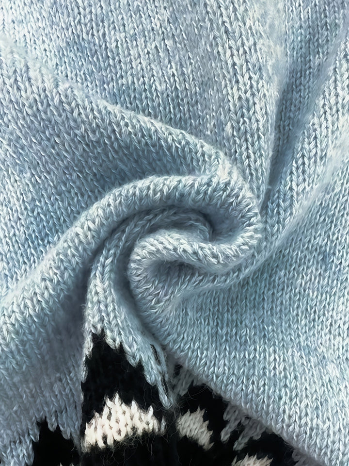 Sara | Blue Knit Cardigan