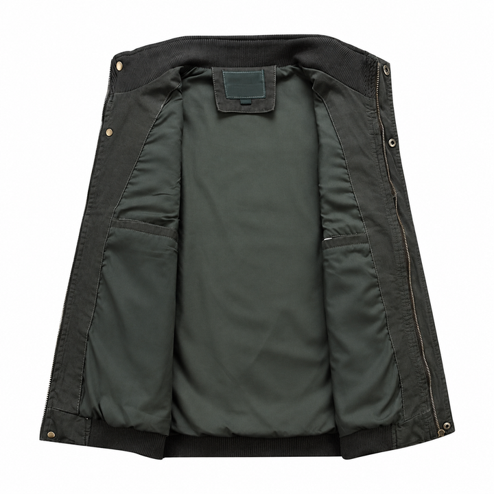 Weste mit Stehkragen und mehreren Taschen