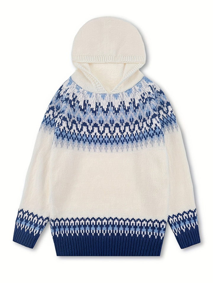 Nerea - Suéter con capucha - Jacquard