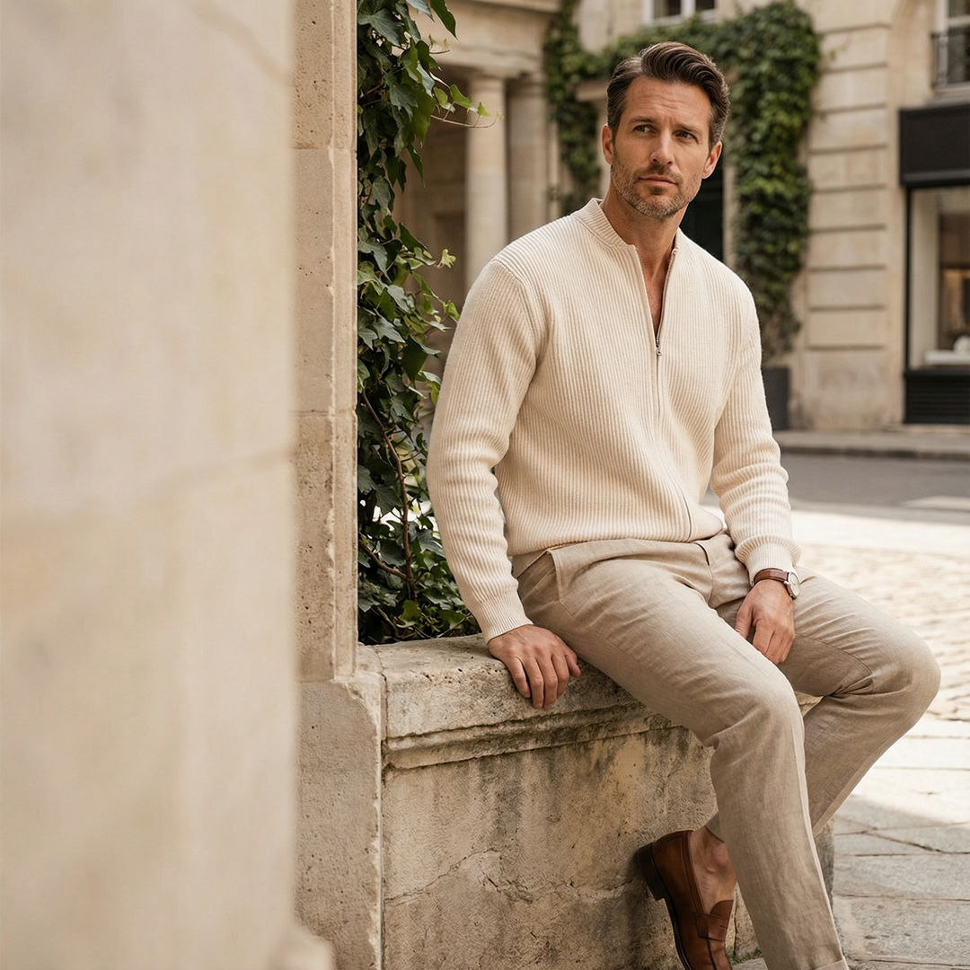 Knitted Vest with Zip | Modern Elegance and Everyday Comfort