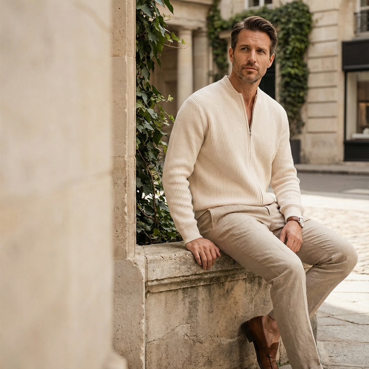 Knitted Vest with Zip | Modern Elegance and Everyday Comfort