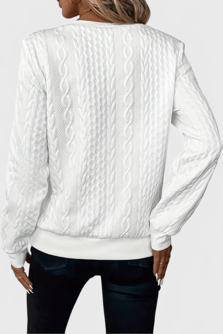 Amalia Jersey de Punto con Cremallera Suave