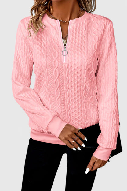 Amalia Jersey de Punto con Cremallera Suave