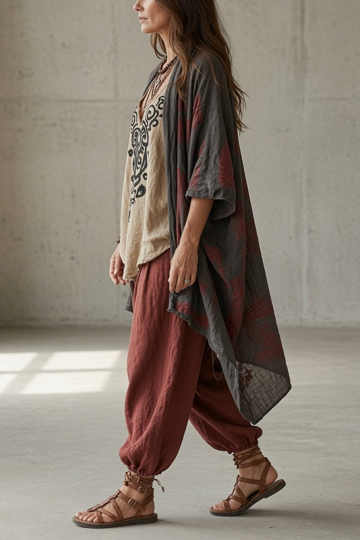 Tara | Conjunto de pantalón ornamental de tres piezas