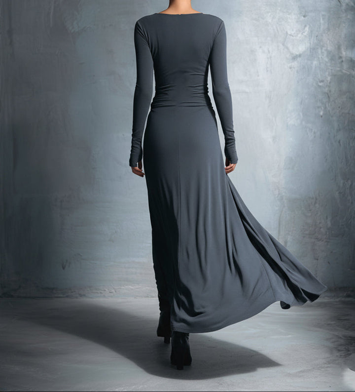 Alba - Vestido largo con lazo lateral