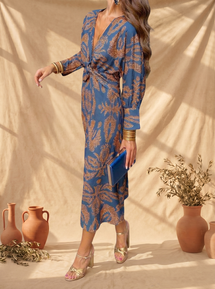 Celeste | Floral Elegance Midi Dress