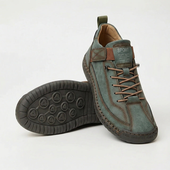 Oriana | Baskets à lacets avec surpiqûres contrastantes