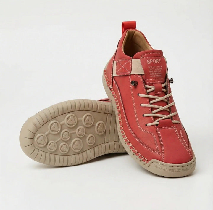 Oriana | Baskets à lacets avec surpiqûres contrastantes