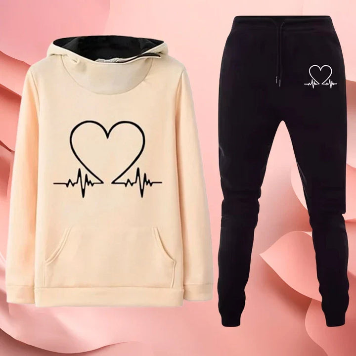 Rosa | Ensemble hoodie et jogging Cœur battant