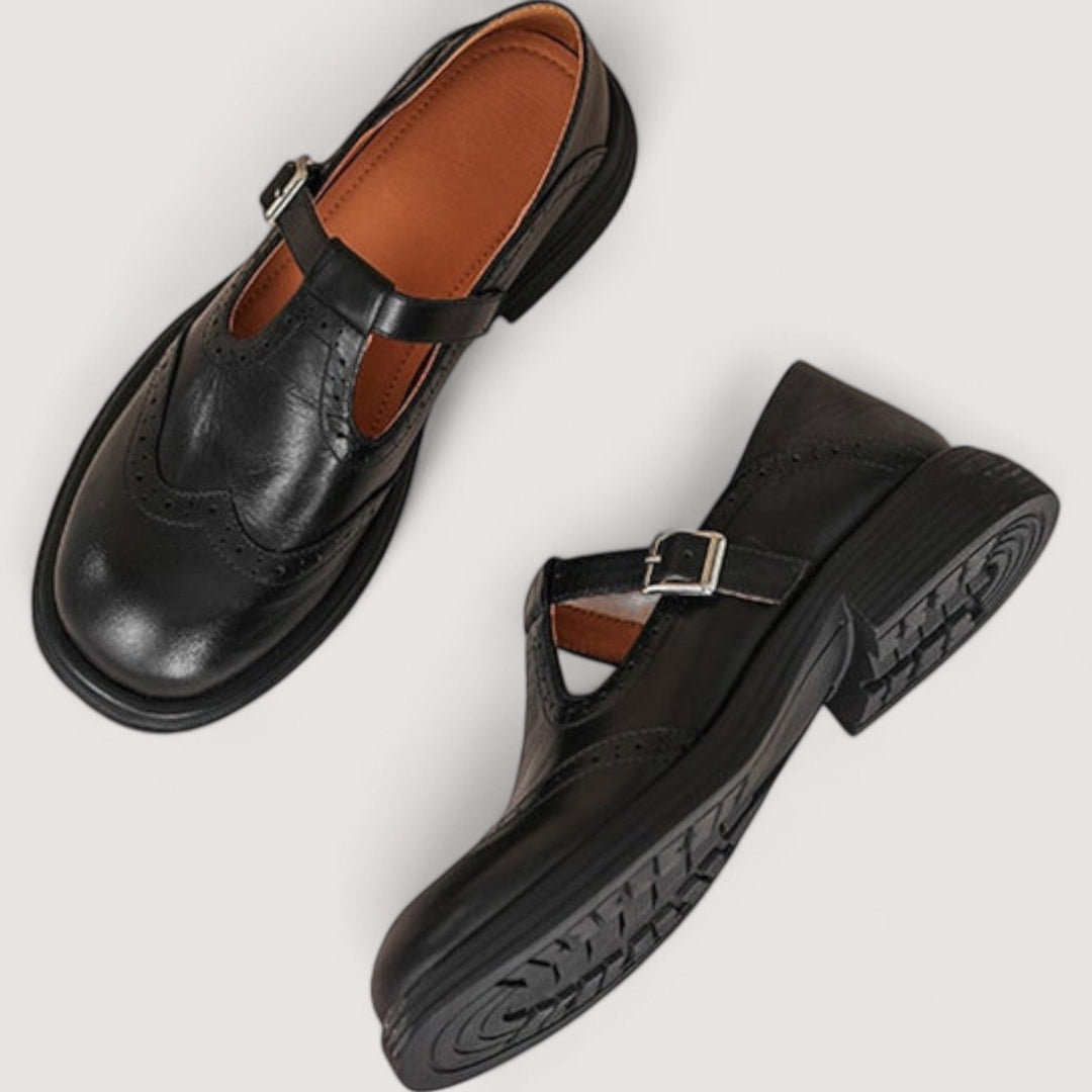 Émeline | Chaussures Mary Jane à détails brogue